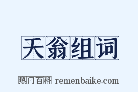 天翁组词是什么意思的图片